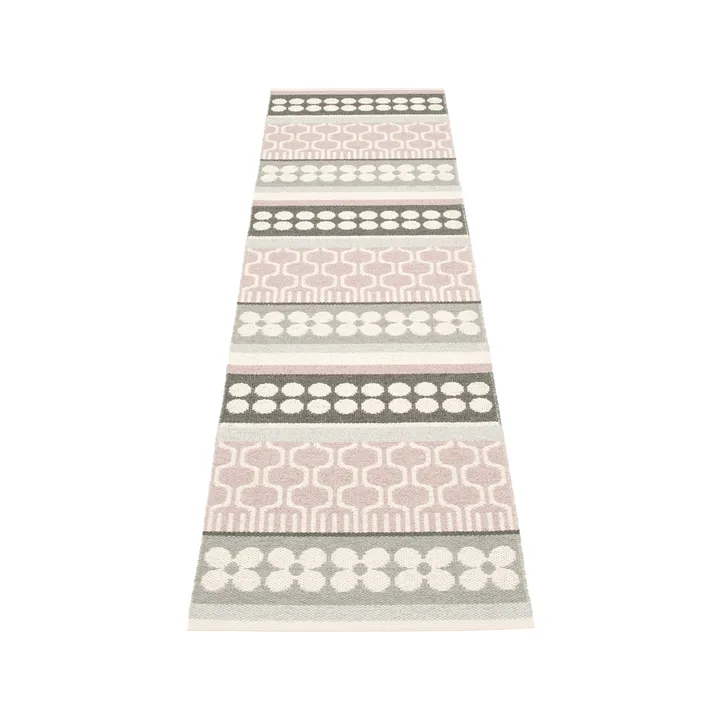 Asta gångmatta - pale rose, 70x270 cm - Pappelina