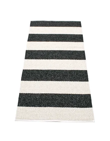 Bob gångmatta black/vanilla - 70x280 cm - Pappelina