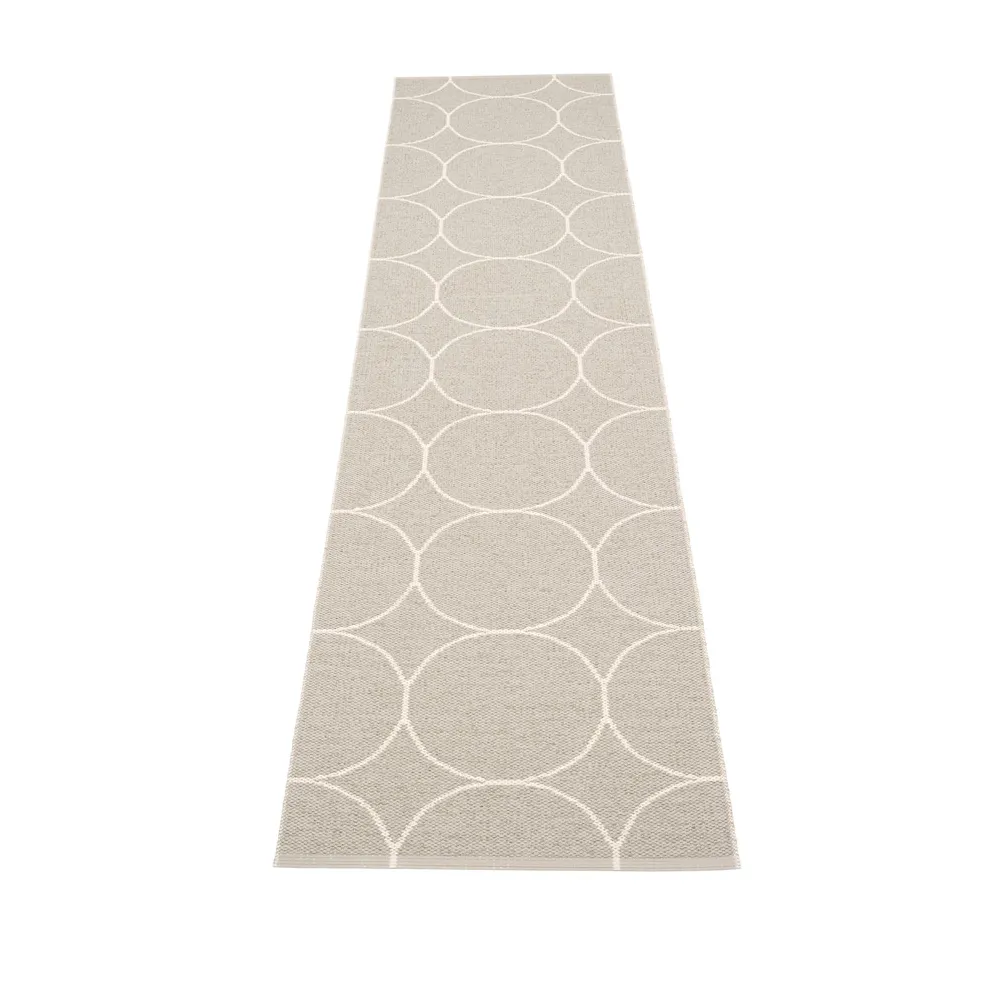 Boo gångmatta, linen/vanilla, 70x300 cm Pappelina