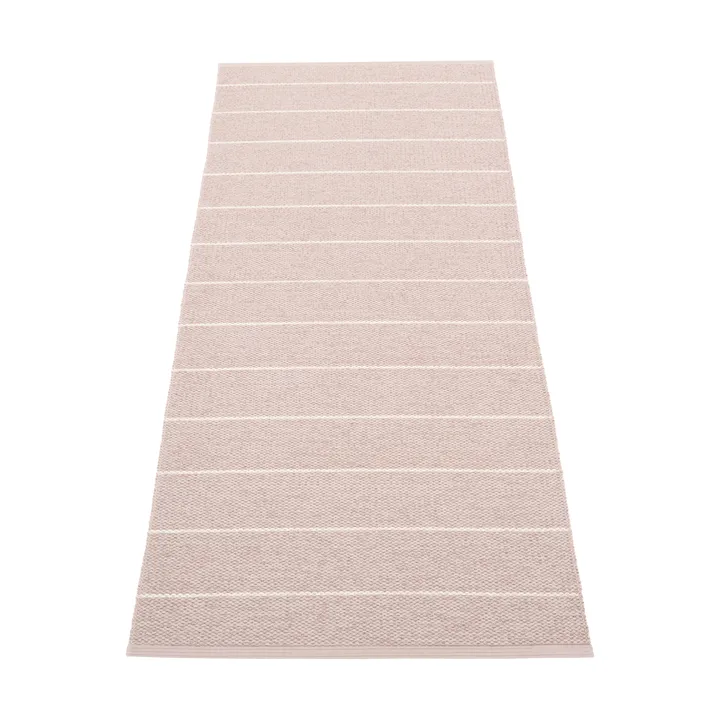 Carl gångmatta - Pale rose/pearl pink, 70x180 cm - Pappelina