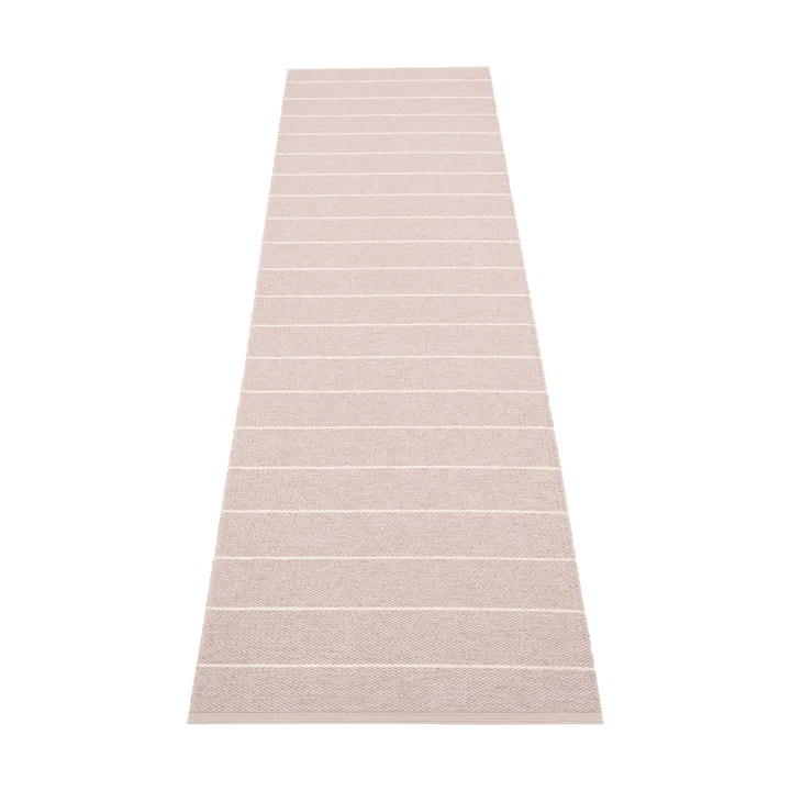 Carl gångmatta - Pale rose/pearl pink, 70x270 cm - Pappelina