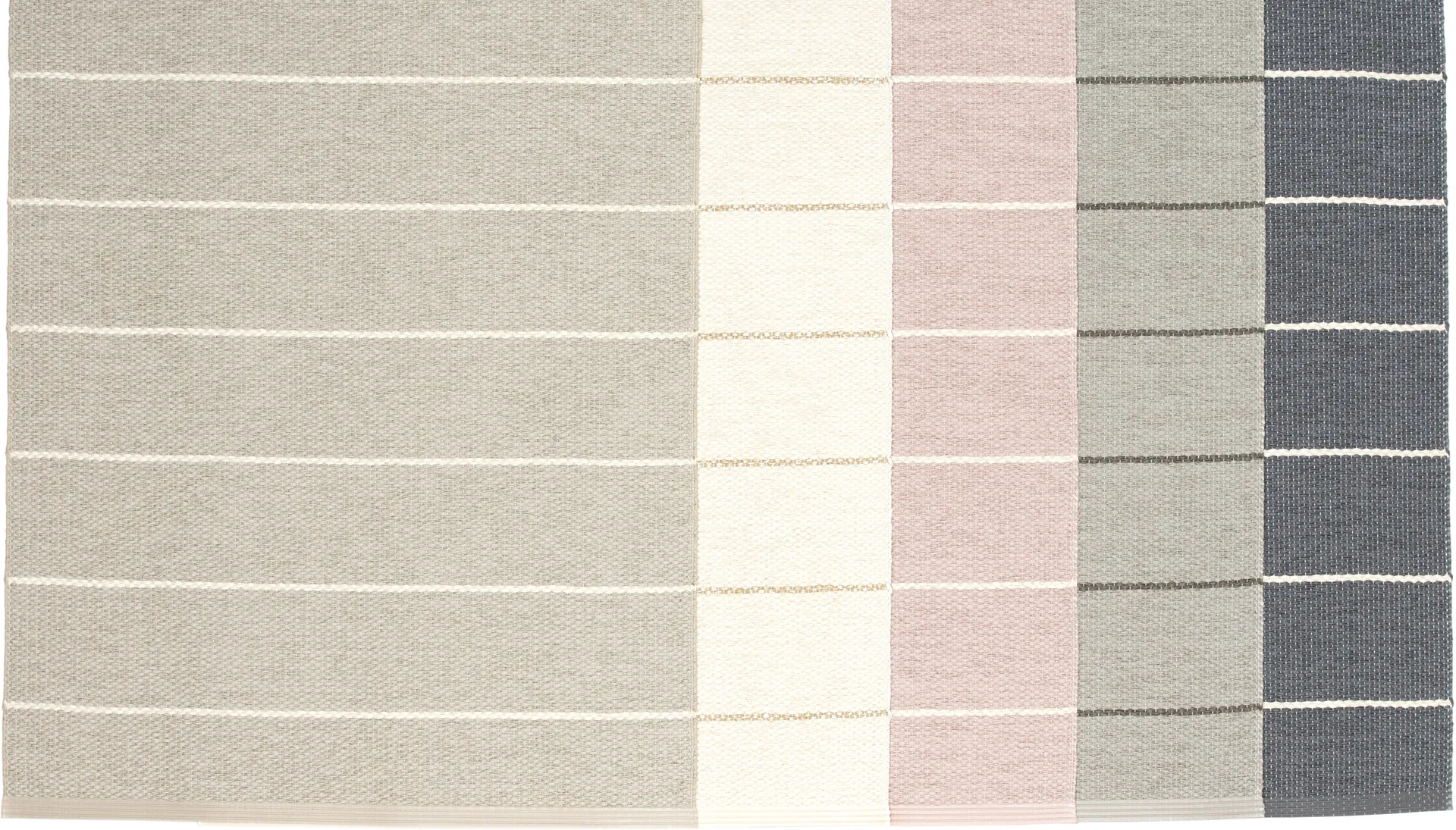 Carl gångmatta, Pale rose/pearl pink, 70x270 cm Pappelina