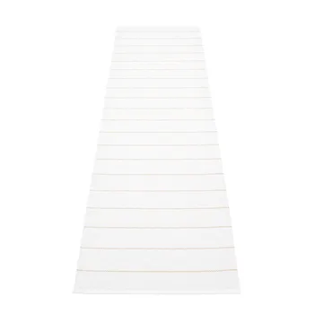 Carl gångmatta - vanilla/white, 70x270 cm - Pappelina