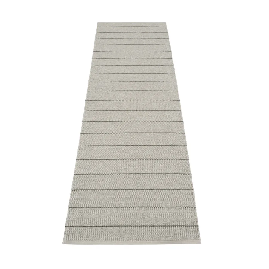 Carl gångmatta, warm grey/fossil grey, 70x350 cm Pappelina