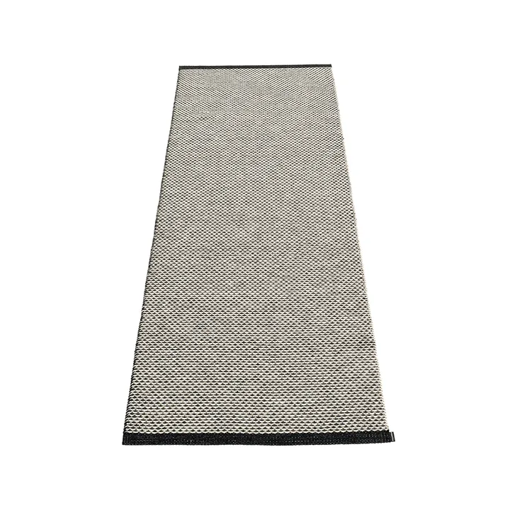 Effi gångmatta - black/warm grey/vanilla, 85x160 cm - Pappelina