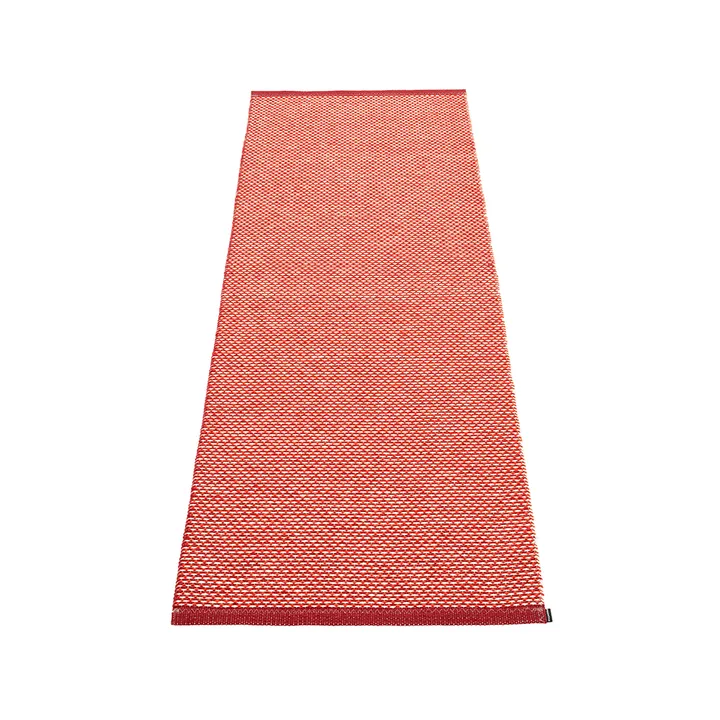 Effi gångmatta - dark red/coral red/vanilla, 85x160 cm - Pappelina