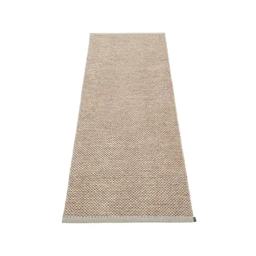 Effi gångmatta - warm grey/brown/vanilla, 70x200 cm - Pappelina