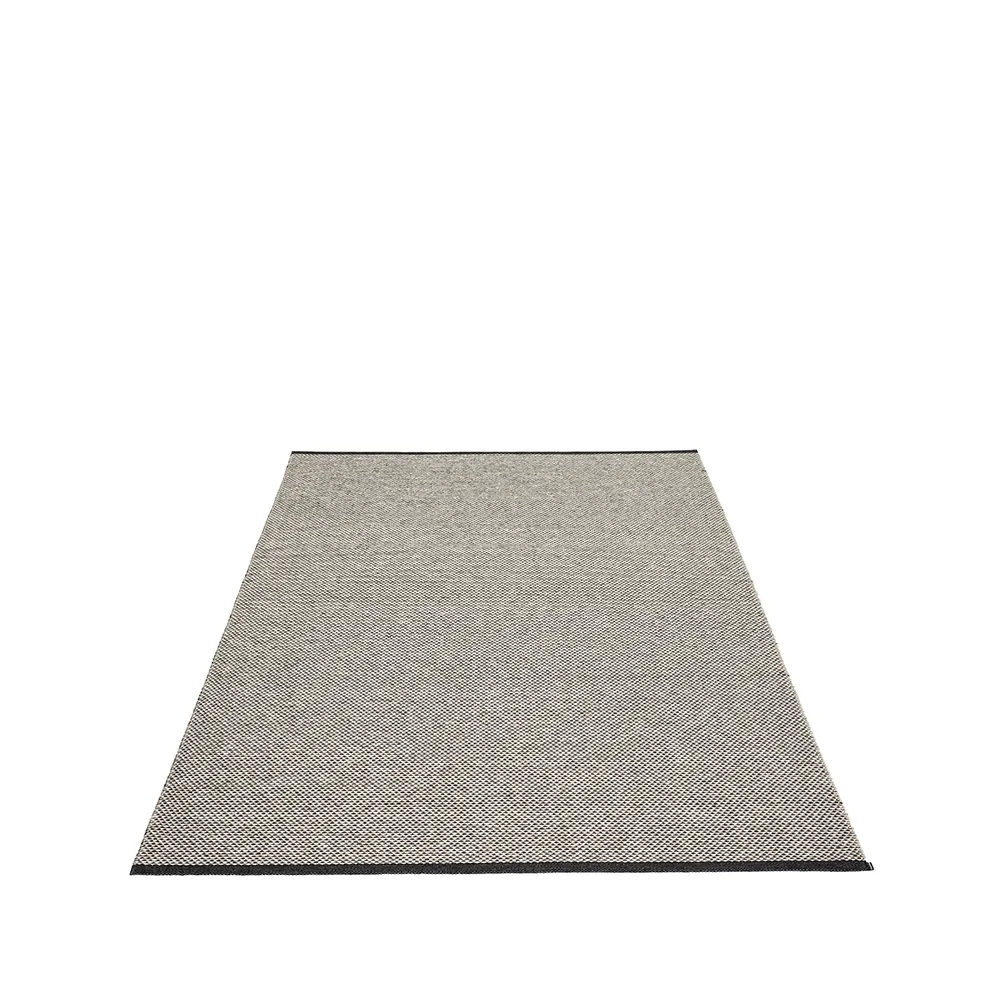 Effi matta, black/warm grey/vanilla, 180x260 cm Pappelina