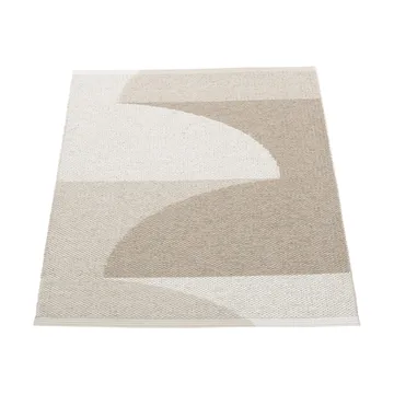 Hill matta - Dark linen-linen-fossil grey 90x70 cm - Pappelina