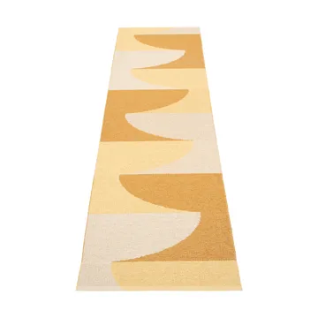 Hill matta - Ochre-pale yellow-cream 180x70 cm - Pappelina