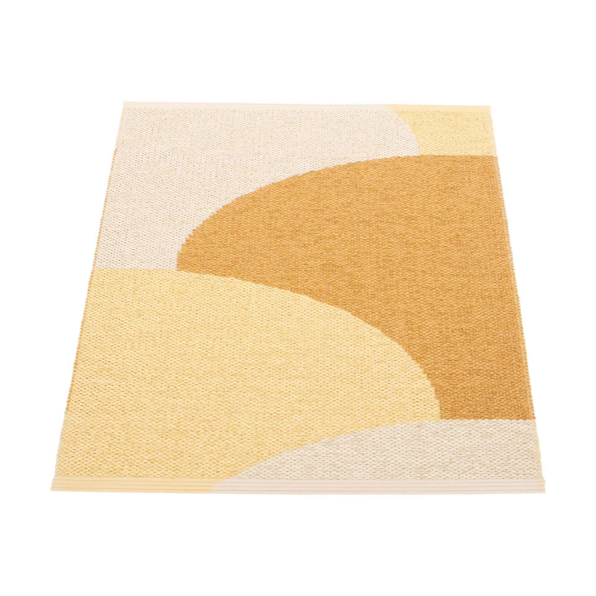Hill matta, Ochre-pale yellow-cream 90x70 cm Pappelina