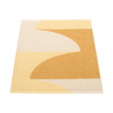 Hill matta - Ochre-pale yellow-cream 90x70 cm - Pappelina