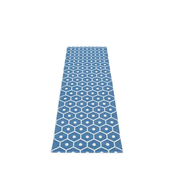 Honey Gångmatta - denim/vanilla, 70x225 cm - Pappelina