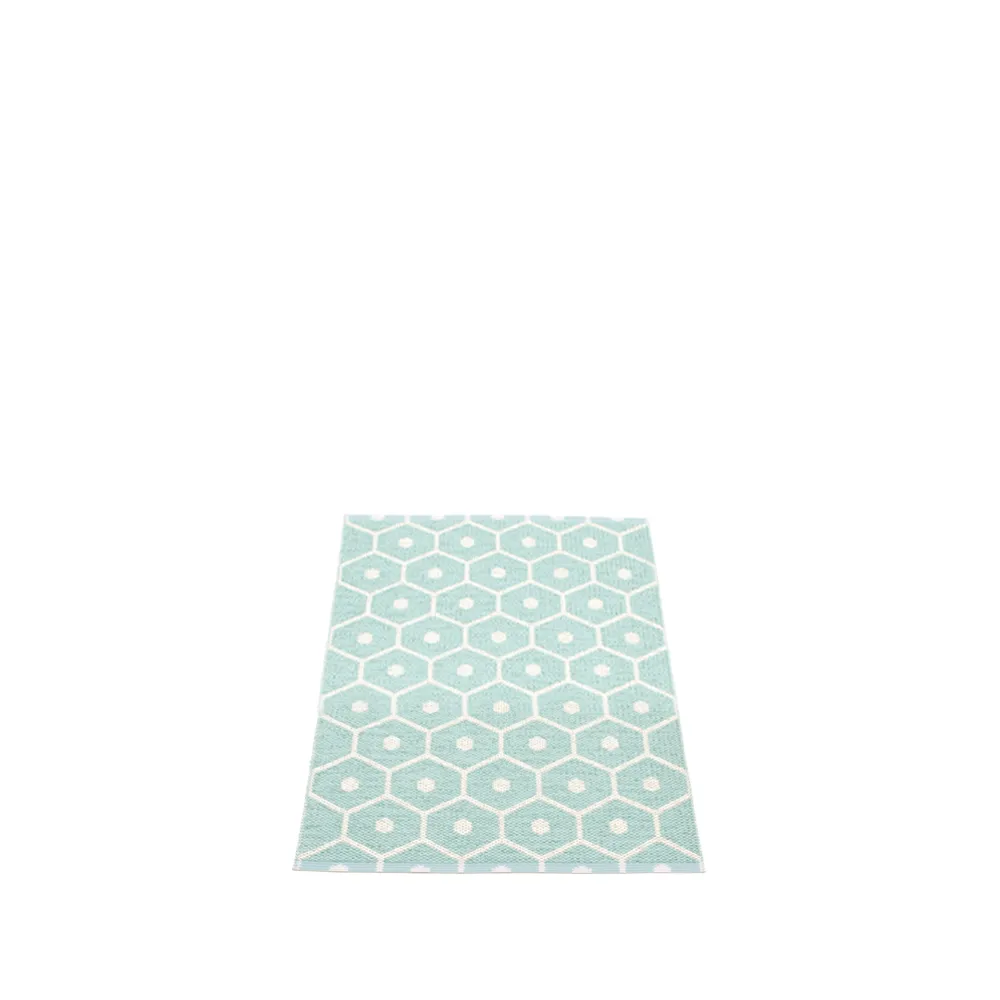 Honey gångmatta pale turquoise/vanilla,, 70x100 cm Pappelina