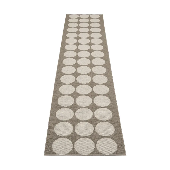 Hugo gångmatta - Walnut/linen, 70x400 cm - Pappelina