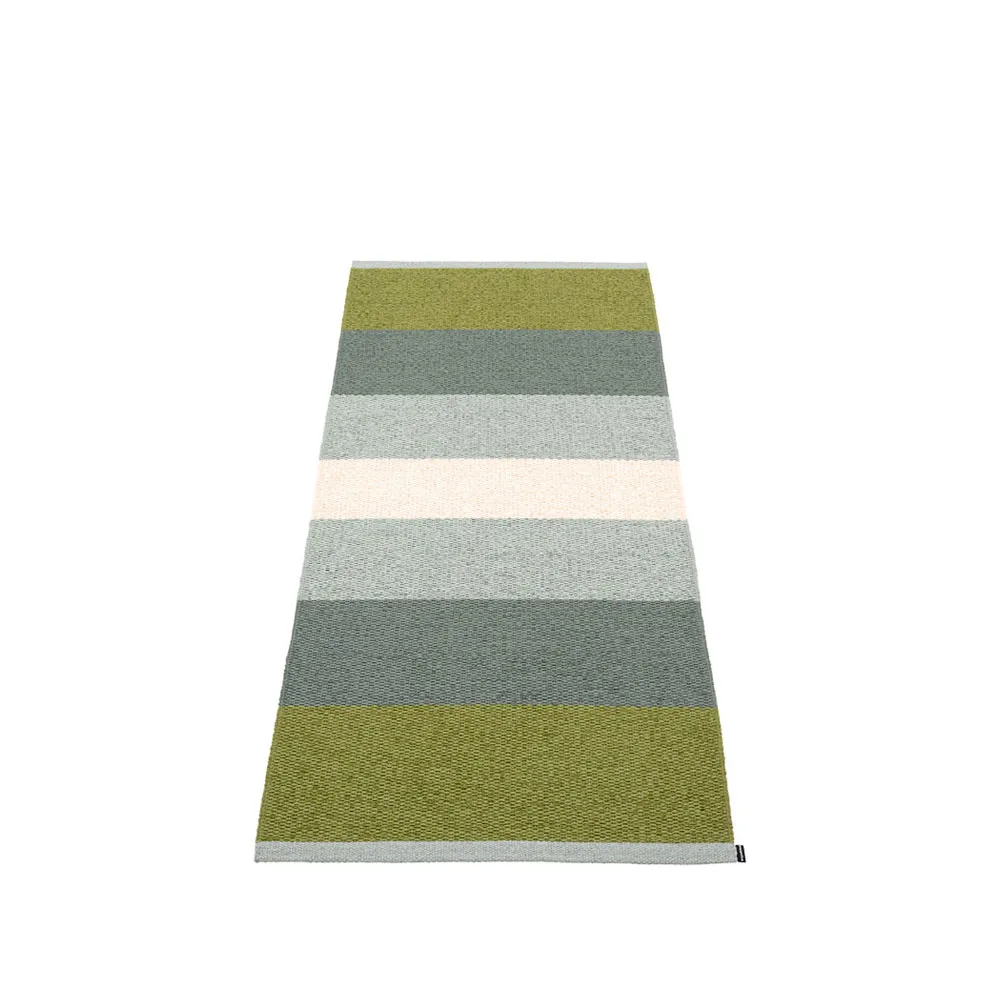 Kim gångmatta, olive, 70x160 cm Pappelina