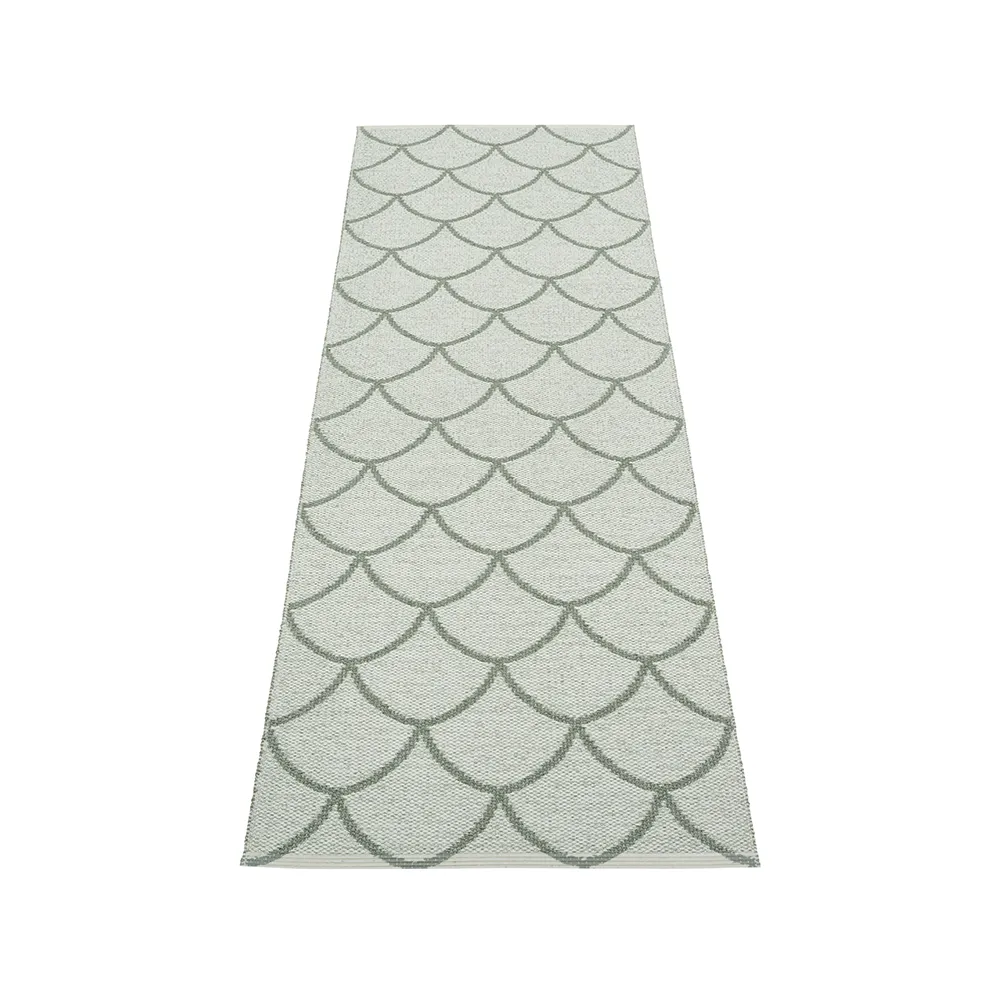 Kotte gångmatta, army/sage, 70x225 cm Pappelina