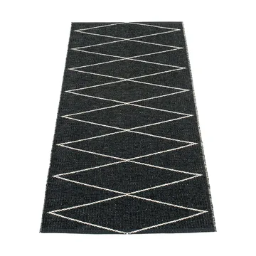 Max gångmatta black/vanilla - 70x160 cm - Pappelina