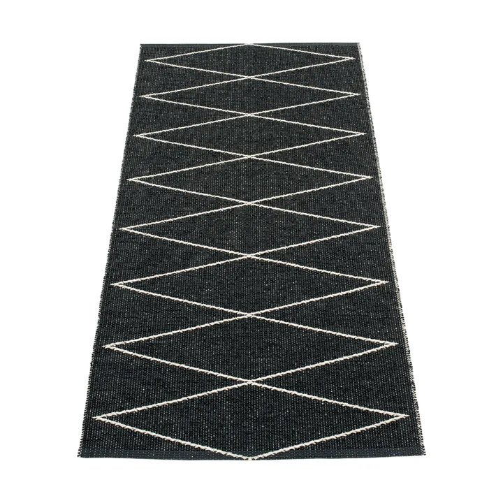 Max gångmatta black/vanilla - 70x160 cm - Pappelina