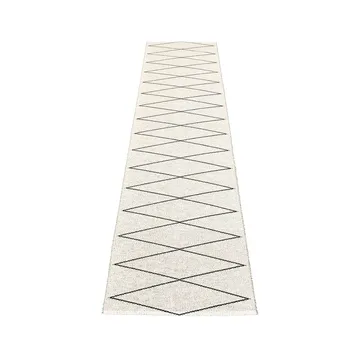 Max gångmatta black/vanilla - 70x320 cm - Pappelina