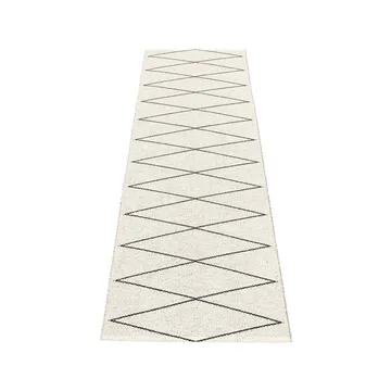 Max gångmatta black/vanilla - 70x400 cm - Pappelina