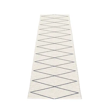 Max gångmatta dark blue/vanilla - 70x240 cm - Pappelina