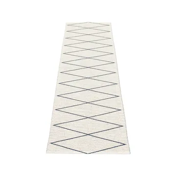 Max gångmatta dark blue/vanilla - 70x320 cm - Pappelina