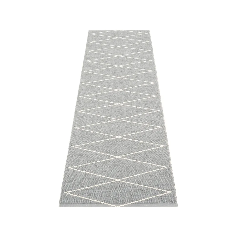 Max gångmatta, grey/vanilla, 70x160 cm Pappelina
