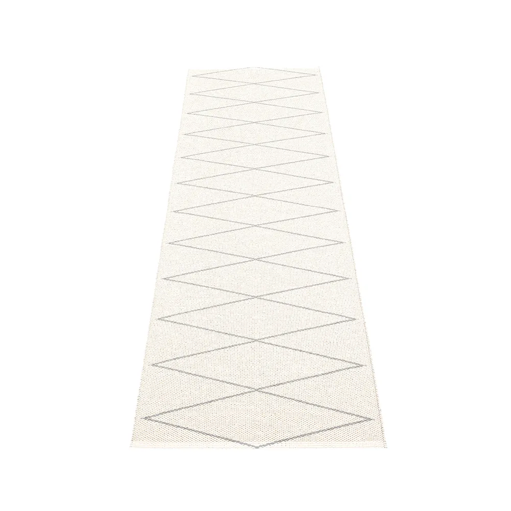 Max gångmatta, grey/vanilla, 70x320 cm Pappelina