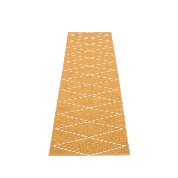 Max gångmatta - ochre/vanilla, 70x240 cm - Pappelina
