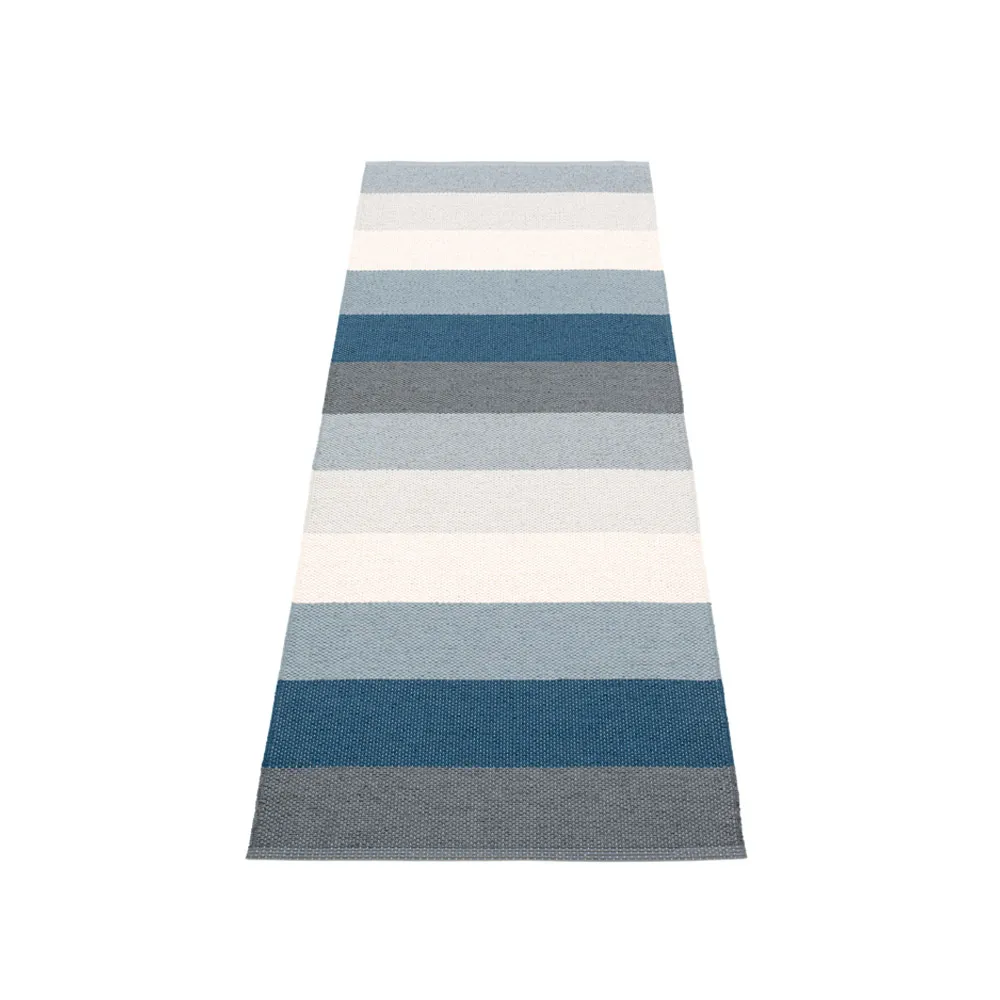 Molly gångmatta, ocean grey, 70x200 cm Pappelina