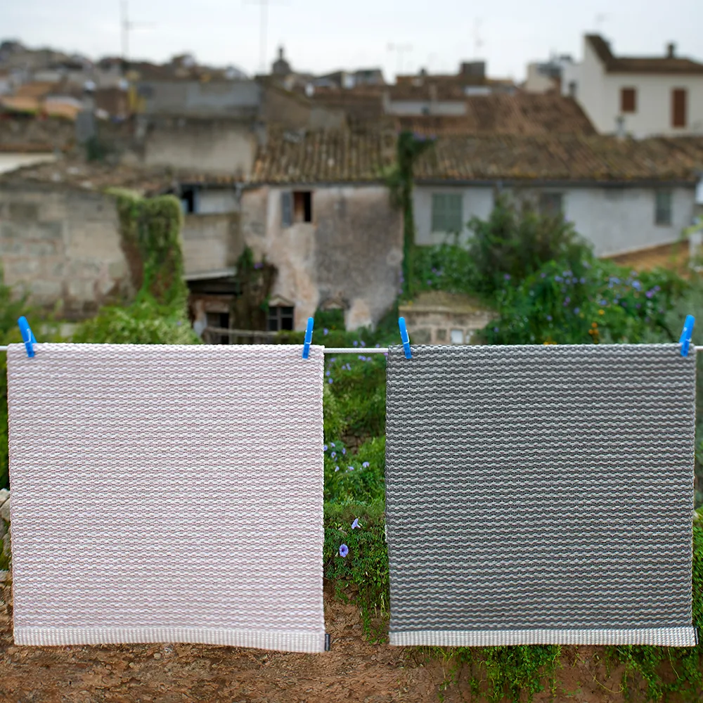 Mono gångmatta, army/sage, 70x200 cm Pappelina