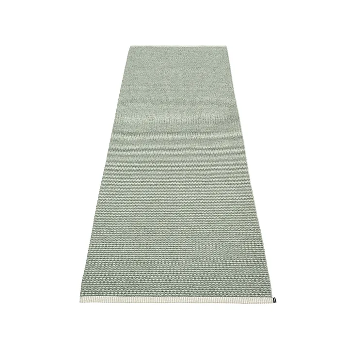 Mono gångmatta - army/sage, 85x160 cm - Pappelina
