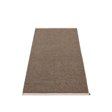 Mono gångmatta - dark brown/dark linen, 85x160 cm - Pappelina