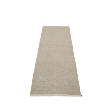Mono gångmatta - dark linen/linen, 85x260 cm - Pappelina