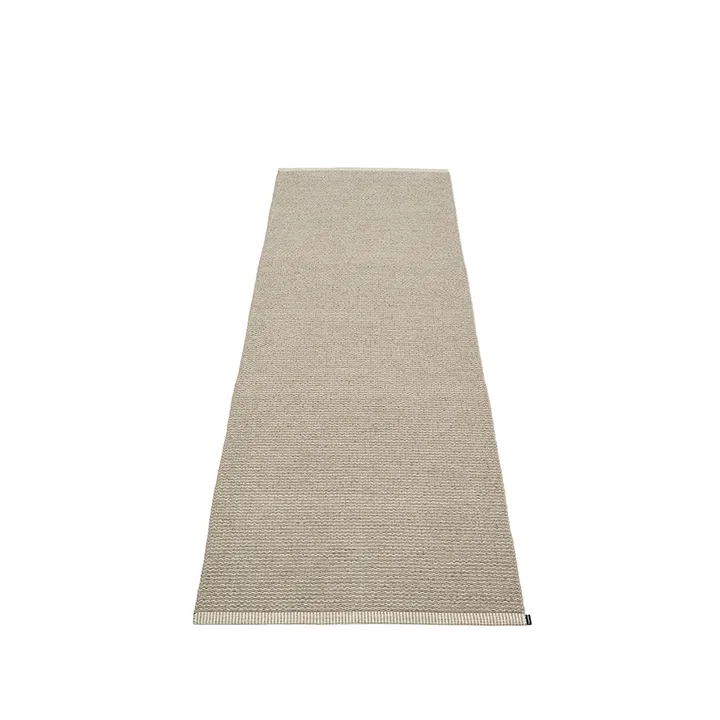 Mono gångmatta - dark linen/linen, 85x260 cm - Pappelina