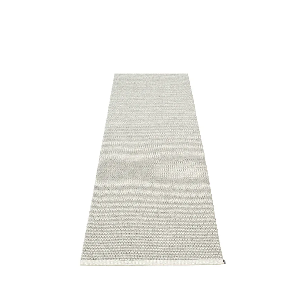 Mono gångmatta fossil grey/warm grey, 85x260 cm Pappelina