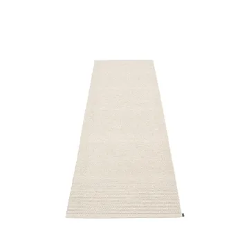 Mono gångmatta - linen/vanilla, 85x260 cm - Pappelina