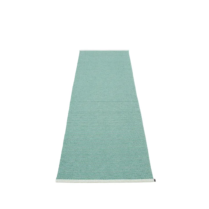 Mono gångmatta - pale turquoise/jade, 85x260 cm - Pappelina