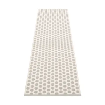 Noa gångmatta - Warm grey/grey stripes, 70x250 cm - Pappelina