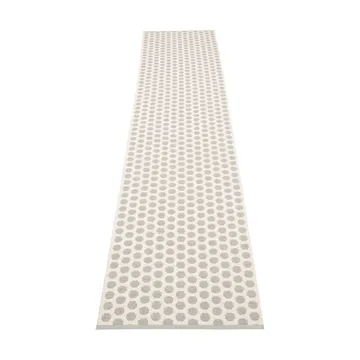 Noa gångmatta - Warm grey/grey stripes, 70x350 cm - Pappelina