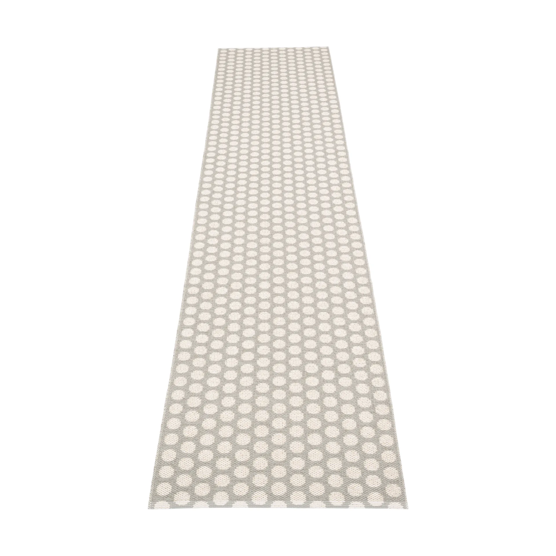 Noa gångmatta, Warm grey/grey stripes, 70x350 cm Pappelina