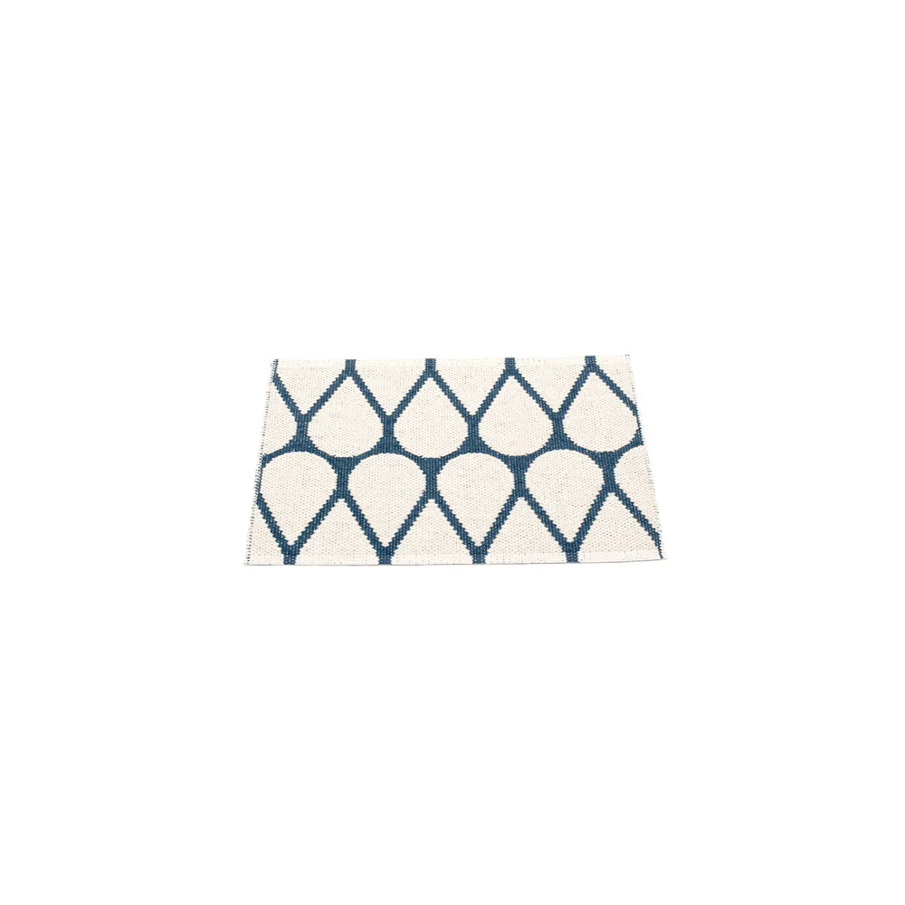Otis badrumsmatta, ocean blue/vanilla, 70x50 cm Pappelina