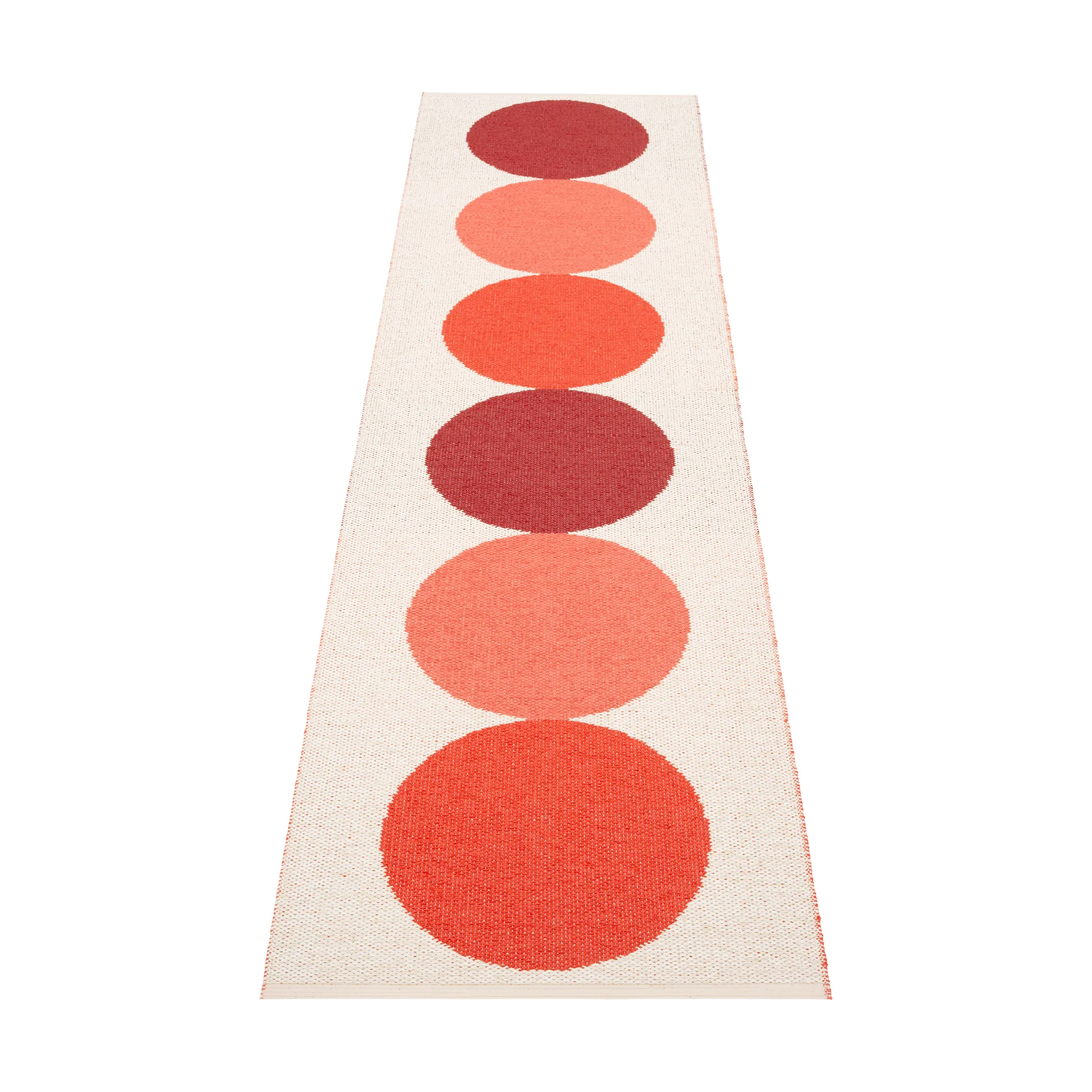 Otto gångmatta, Berry-vanilla, 70x280 cm Pappelina