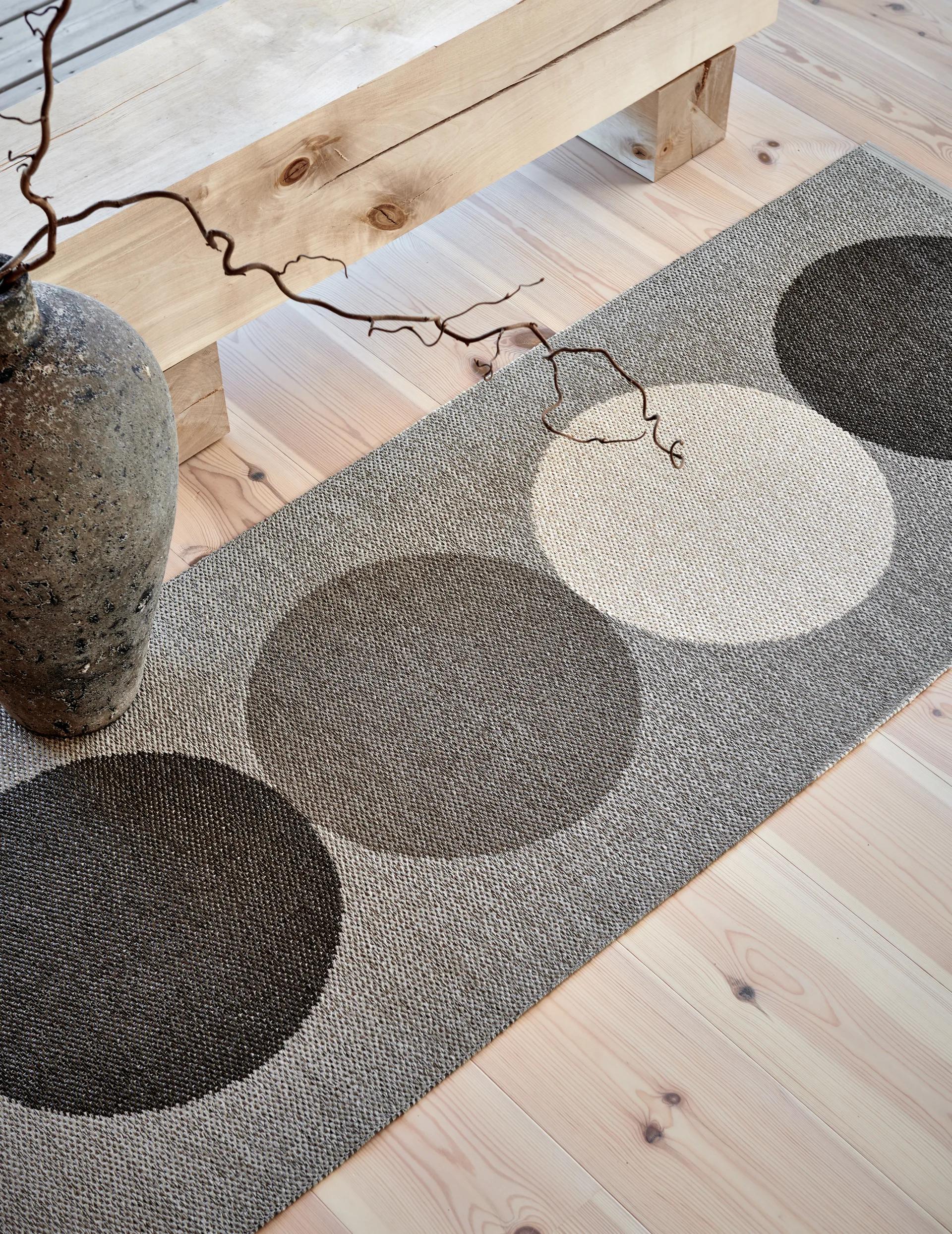 Otto gångmatta, Clay-linen, 70x280 cm Pappelina