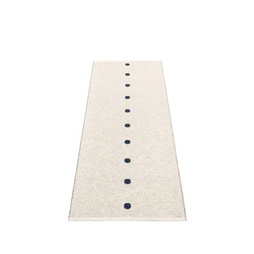 Peg gångmatta - dark blue/vanilla, 70x200 cm - Pappelina