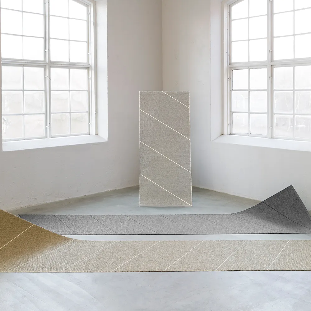 Randy gångmatta, sand/vanilla, 70x135 cm Pappelina
