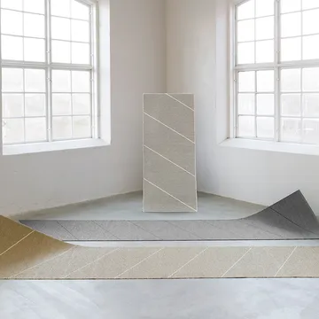 Randy gångmatta - sand/vanilla, 70x135 cm - Pappelina