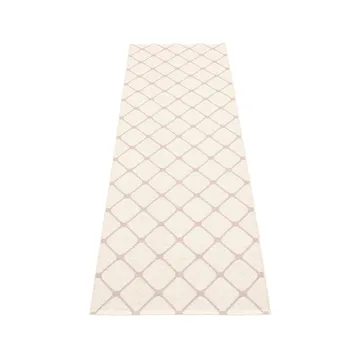 Rex gångmatta - pale rose/vanilla, 70x160 cm - Pappelina
