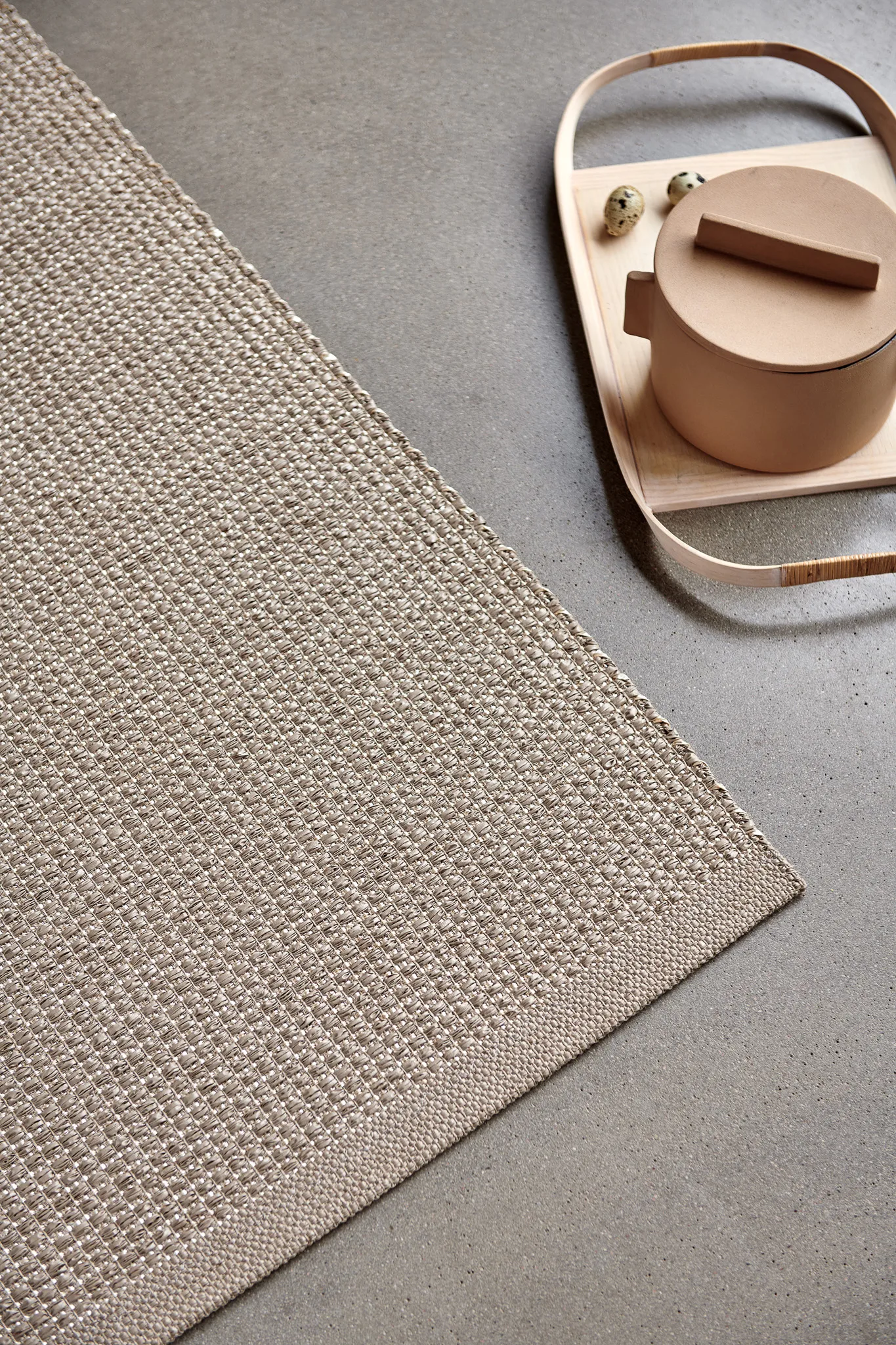 Sam matta, Beige-vanilla, 70x150 cm Pappelina